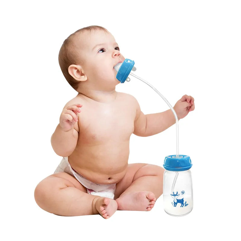 Hands-Free Baby Bottle – Anti-Colic Self-Feeding System (5 Oz) for Easy & Comfortable Feeding