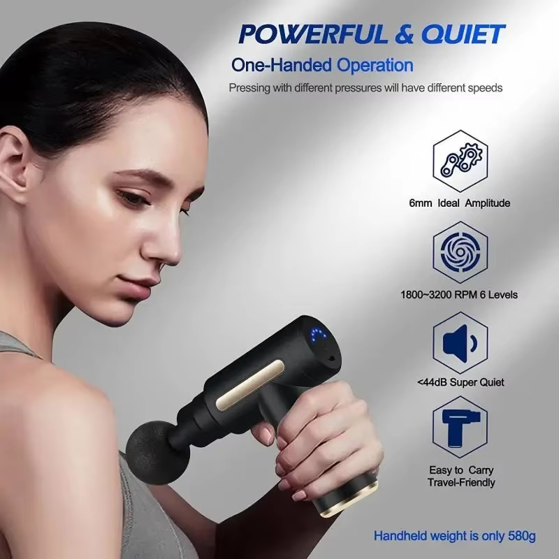 4 in 1 Portable Electric Massage Gun for Full Body Relaxation