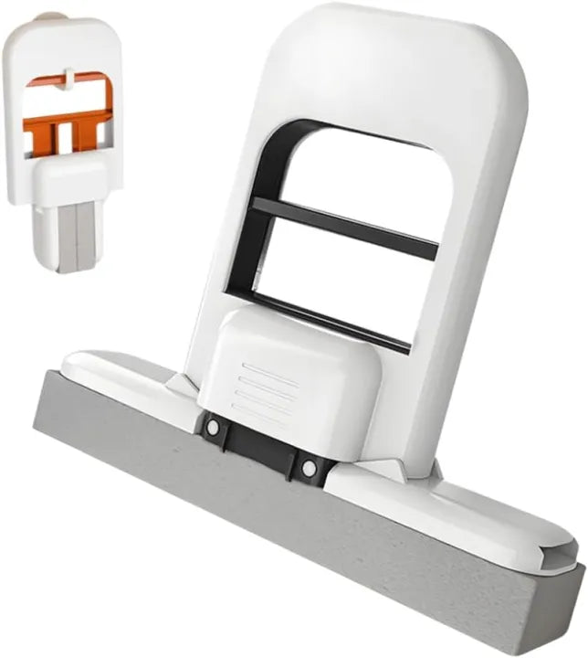 One-Hand Press Mini Foldable Mop – Self-Wringing, Portable & Space-Saving! Clean kitchens, bathrooms, glass