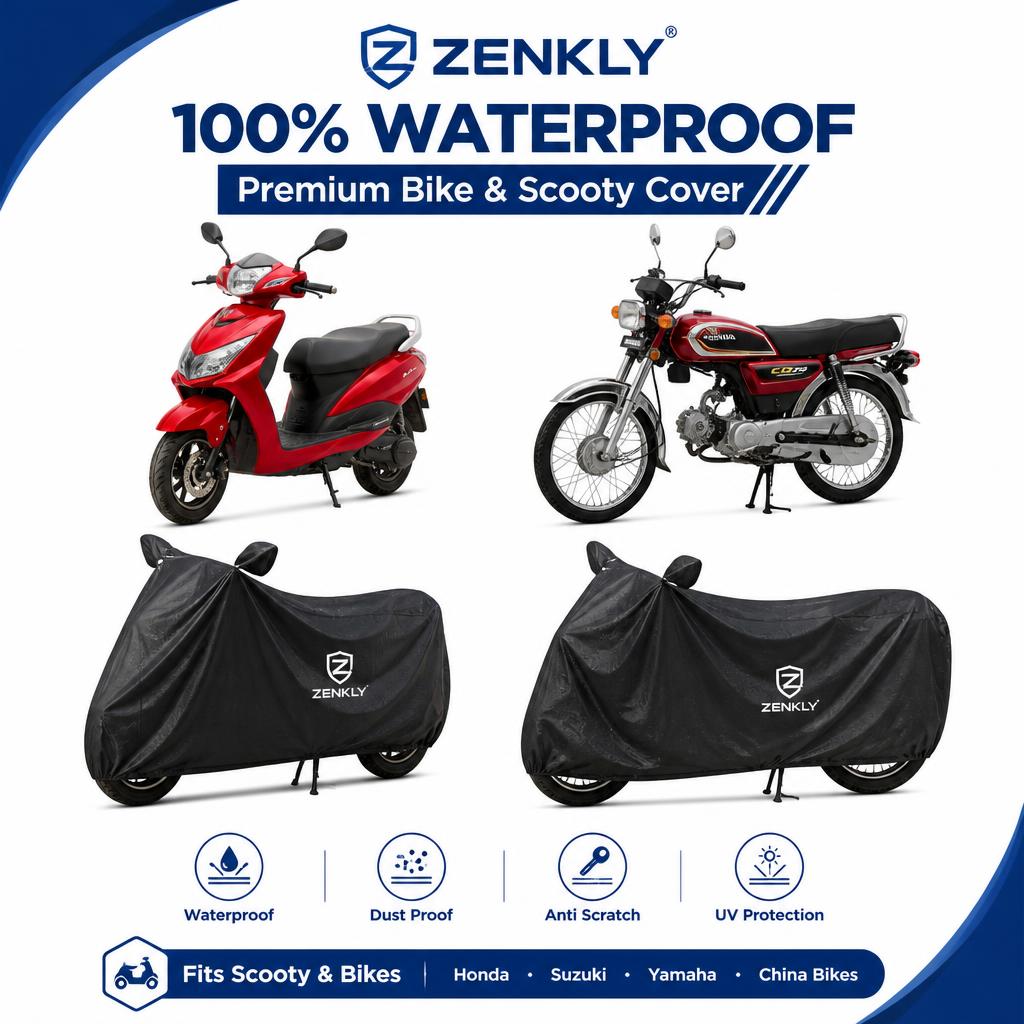 Premium All-Weather Parachute Bike Cover | Waterproof, Dustproof & Scratch Resistant