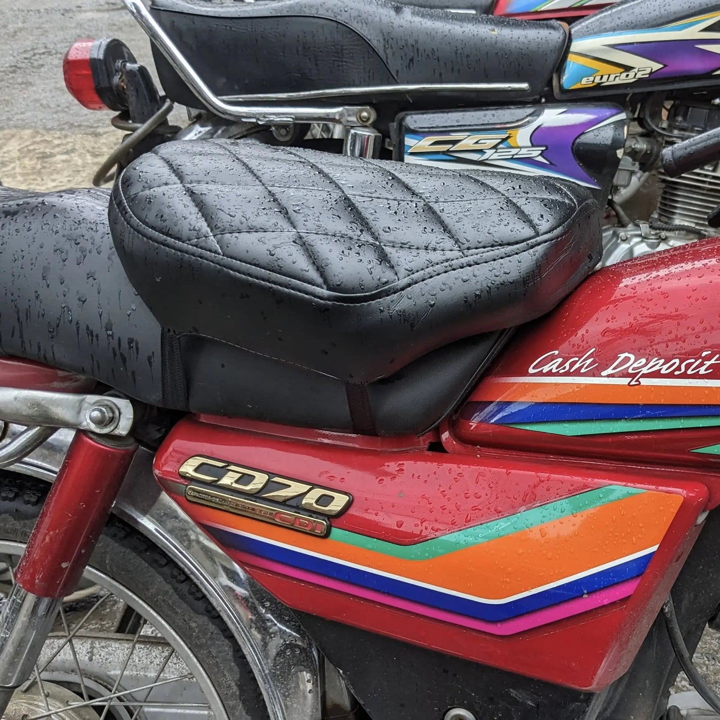 Premium Universal Seat Cushion | Compatible with 70cc–150cc Bikes & EVs